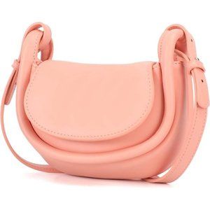 Pink Petite Chic Shoulder Bag: Mini Crossbody Purse with Dual Straps